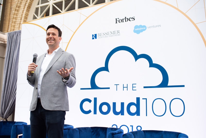 Salesforce Ventures the Corporate Venture Capital firm of Salesforce at the Cloud100 event.