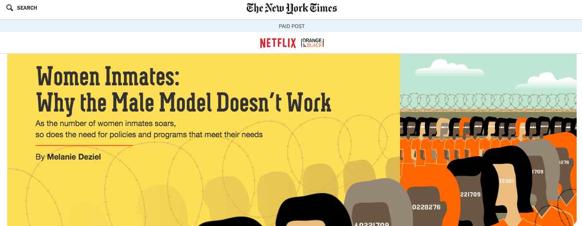 Native Advertising: NYTimes and Netflix 