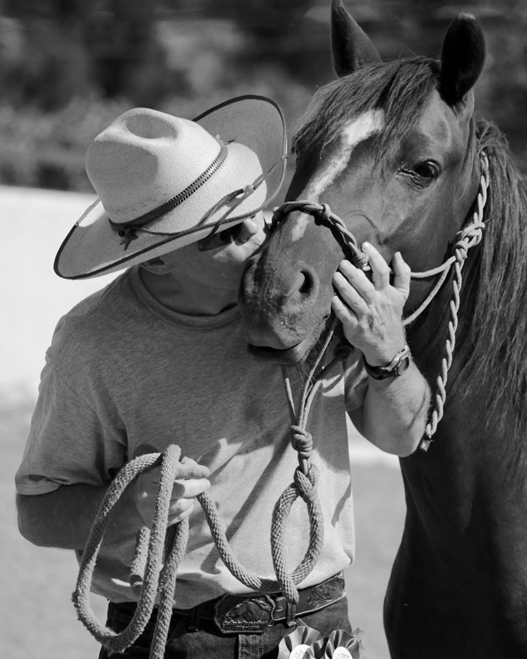 Michael Robertson, Founder and CEO of MP3.com with wild mustang Tess. Photo: Cathy McCall