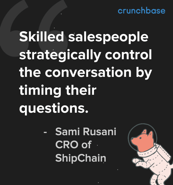 What makes a great salesperson: Skilled salespeople strategically control the conversation.