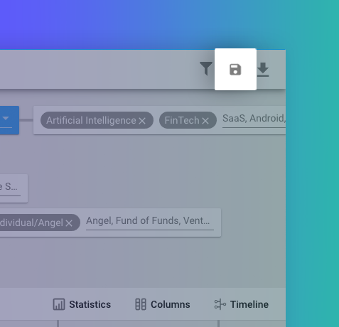 Crunchbase Pro for Market Research: Save searches and receive alerts