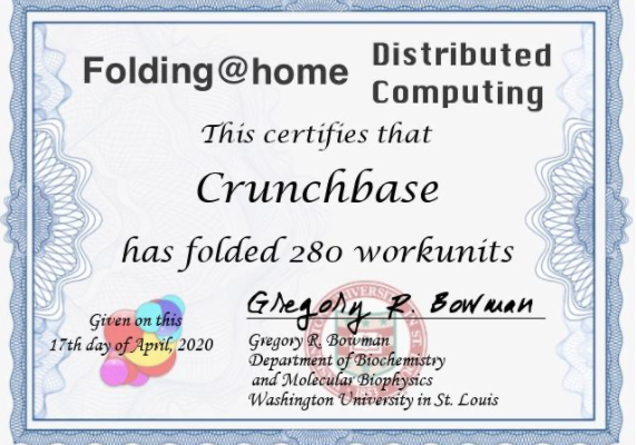 Crunchbase hack COVID-19 day folding at home