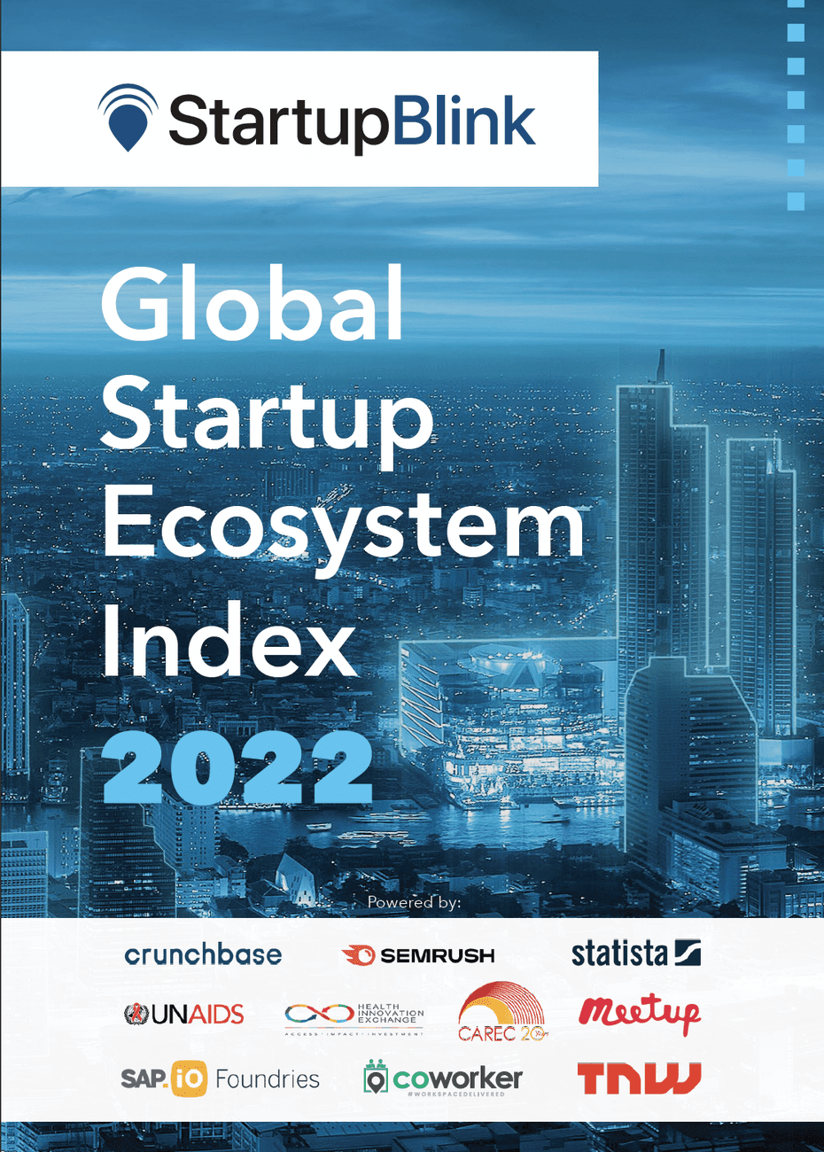 StartupBlink global startup ecosystem index 2022 report cover