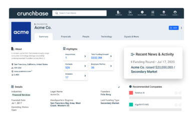 How to Find Private Company Data - Crunchbase